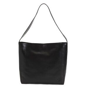 PATRICIA NASH Black Leather Large Prairie Hobo Handbag
